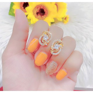 Đôi bông tai nữ mạ vàng 18K Mẫu 04.270421 - Mang đi chơi, đi tiệc đều đẹp - Bao đổi trả trong 07 ngày