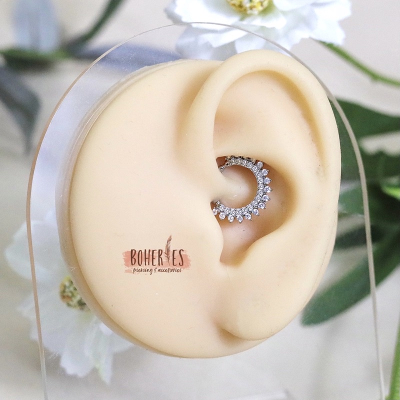 Boheries/Khuyên tai Daith/Septum bạc 925