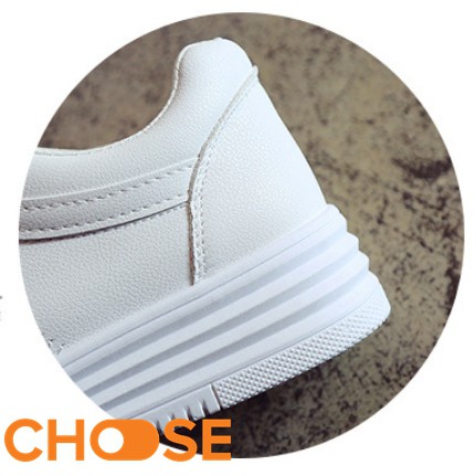 Giày Thể Thao Nữ Sneaker Màu Trắng Choose Tăng Chiều Cao Cho Học Sinh GK9K2 | BigBuy360 - bigbuy360.vn