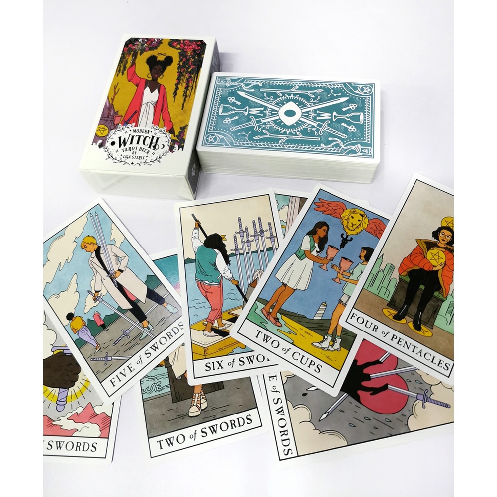 [Size Gốc] Bộ Bài Modern Witch Tarot 78 Lá 7x12 Cm Tặng Đá Thanh Tẩy S53