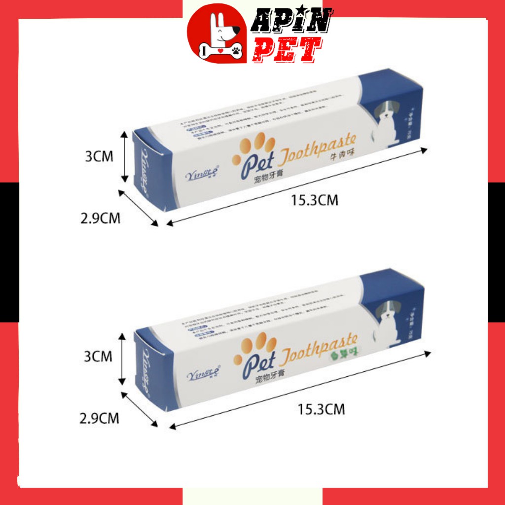 Kem Đánh Răng Cho Chó Vị Bò Hương Vani 75g