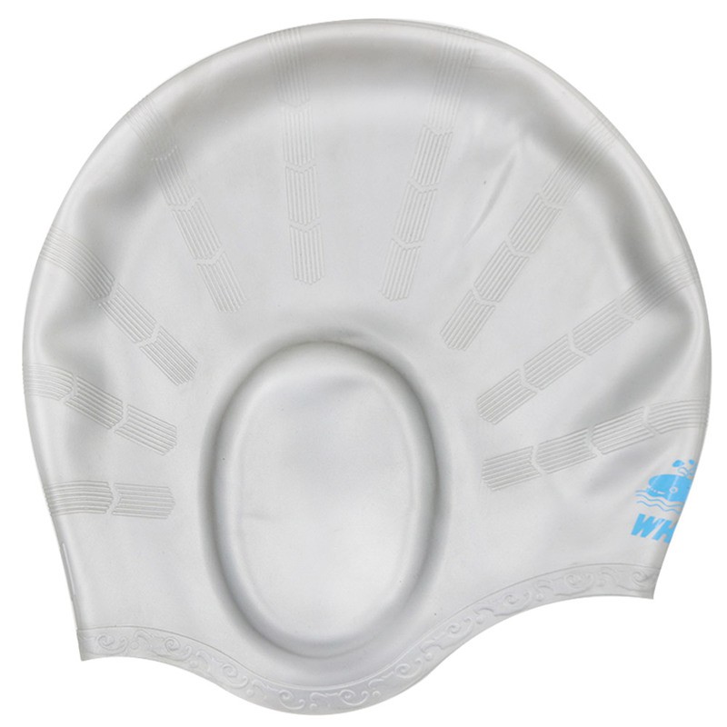 Mũ bơi che tai WHALE 3D SILICONE CAP-1100