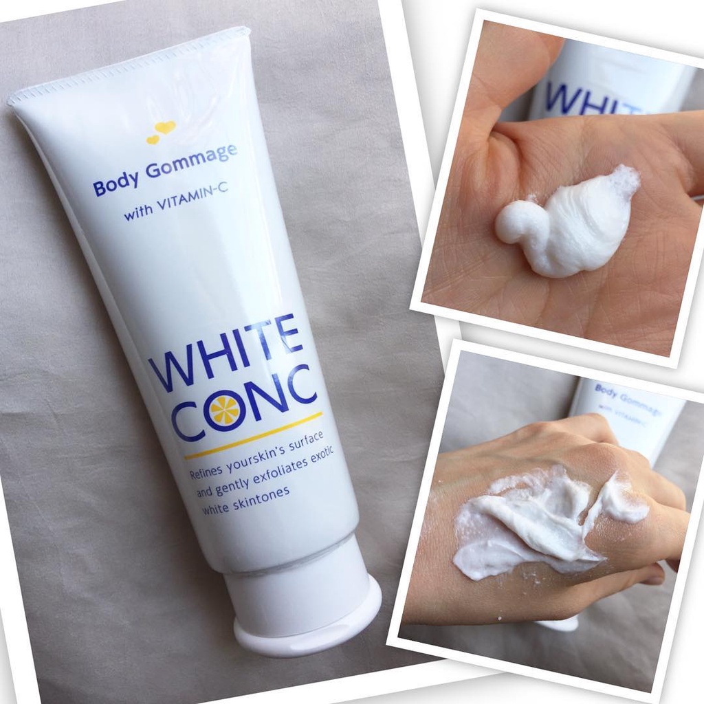 Tẩy Tế Bào Chết White Conc Body Gommage With Vitamin C 180g - Hecca Cosmetics &amp; Beauty