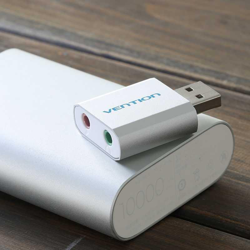 Vention Card Âm Thanh Mở Rộng Cổng Usb Aux 3.5mm & Mic | BigBuy360 - bigbuy360.vn