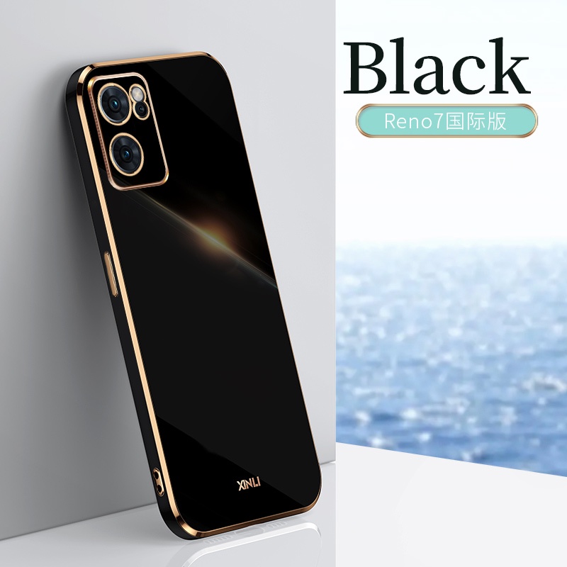 Ốp lưng OPPO Reno 8T 5G Ốp Điện Thoại Viền Thẳng Cho OPPO Reno 8T 5G Edge 900 Reno 8T 5G Edge 90° Ốp Điện Thoại Mạ Điện Dành Cho OPPO A78 A17 A74 A17K A57 4G Reno 8Z 7Z 8T 5G