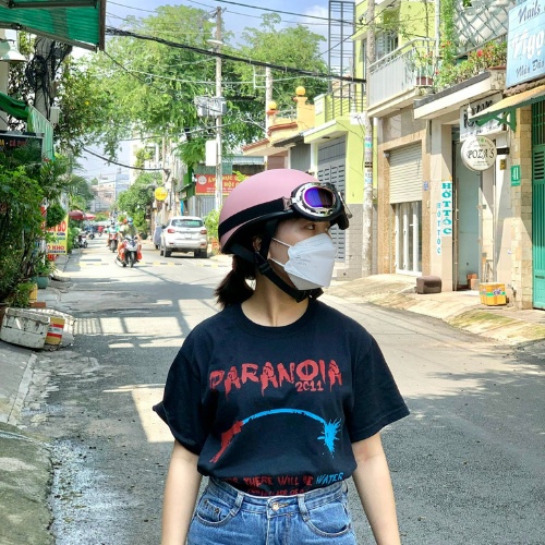 Mũ Bảo Hiểm Nửa Đầu Srt Kèm Kính Phi Công Kính Uv - Tặng Sticker