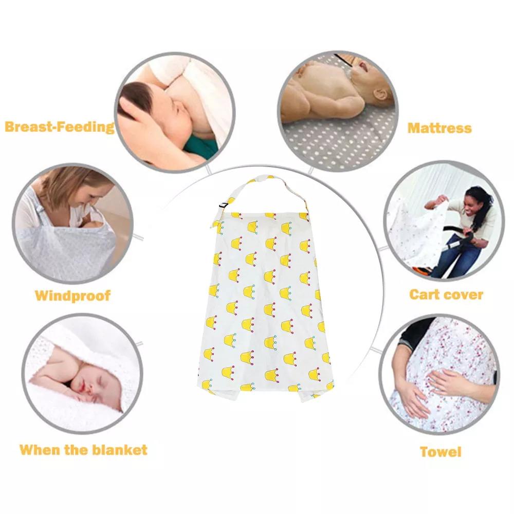Áo choàng có thể điều chỉnh che cho bé uống sữa chống nhìn thấy tiện lợi
