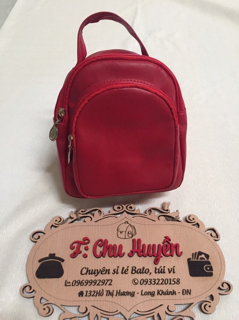 Balo thời trang mini da nữ khóa vàng