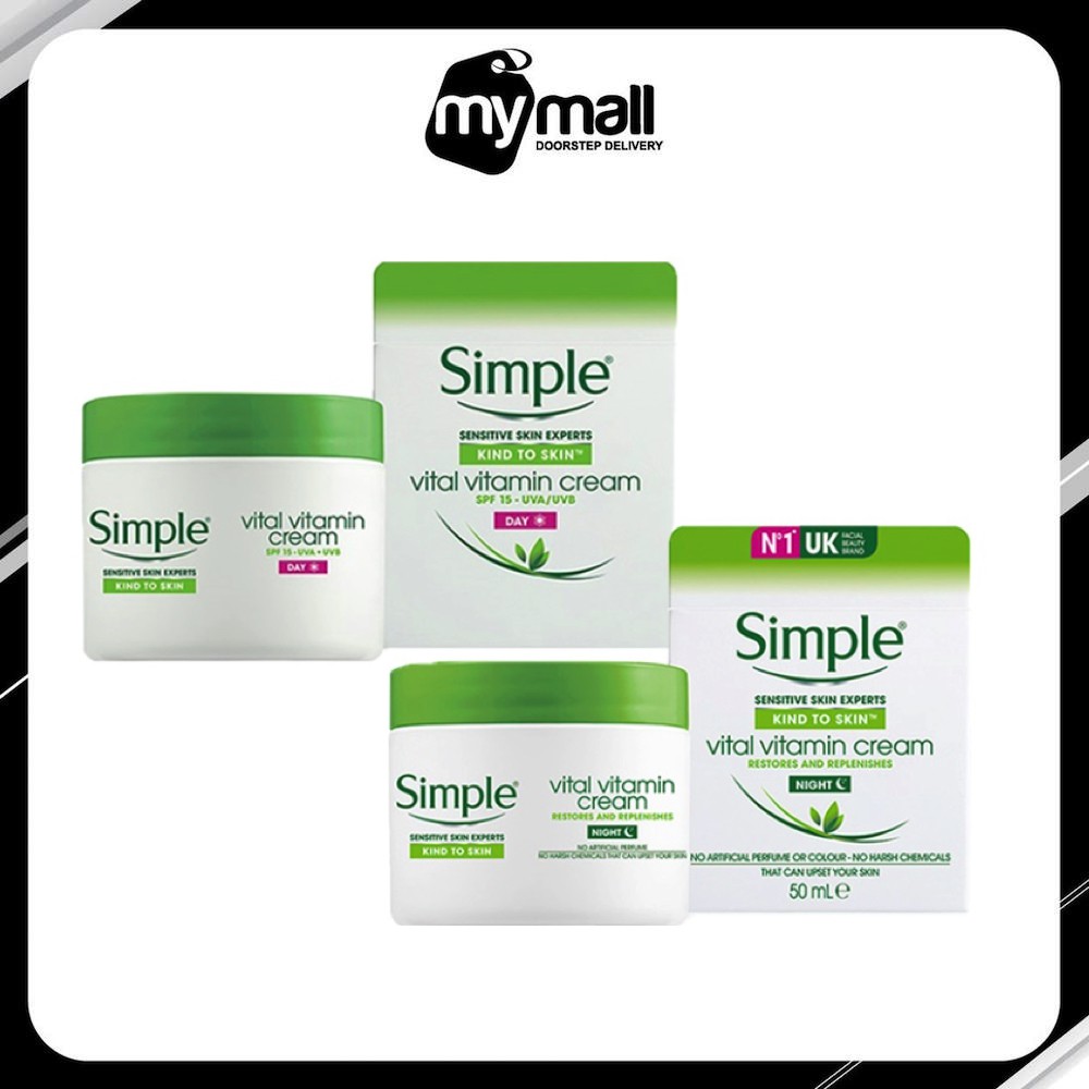 Kem Dưỡng Ngày/Đêm Simple Kind To Skin Vital Vitamin Day/Night Cream 50ml