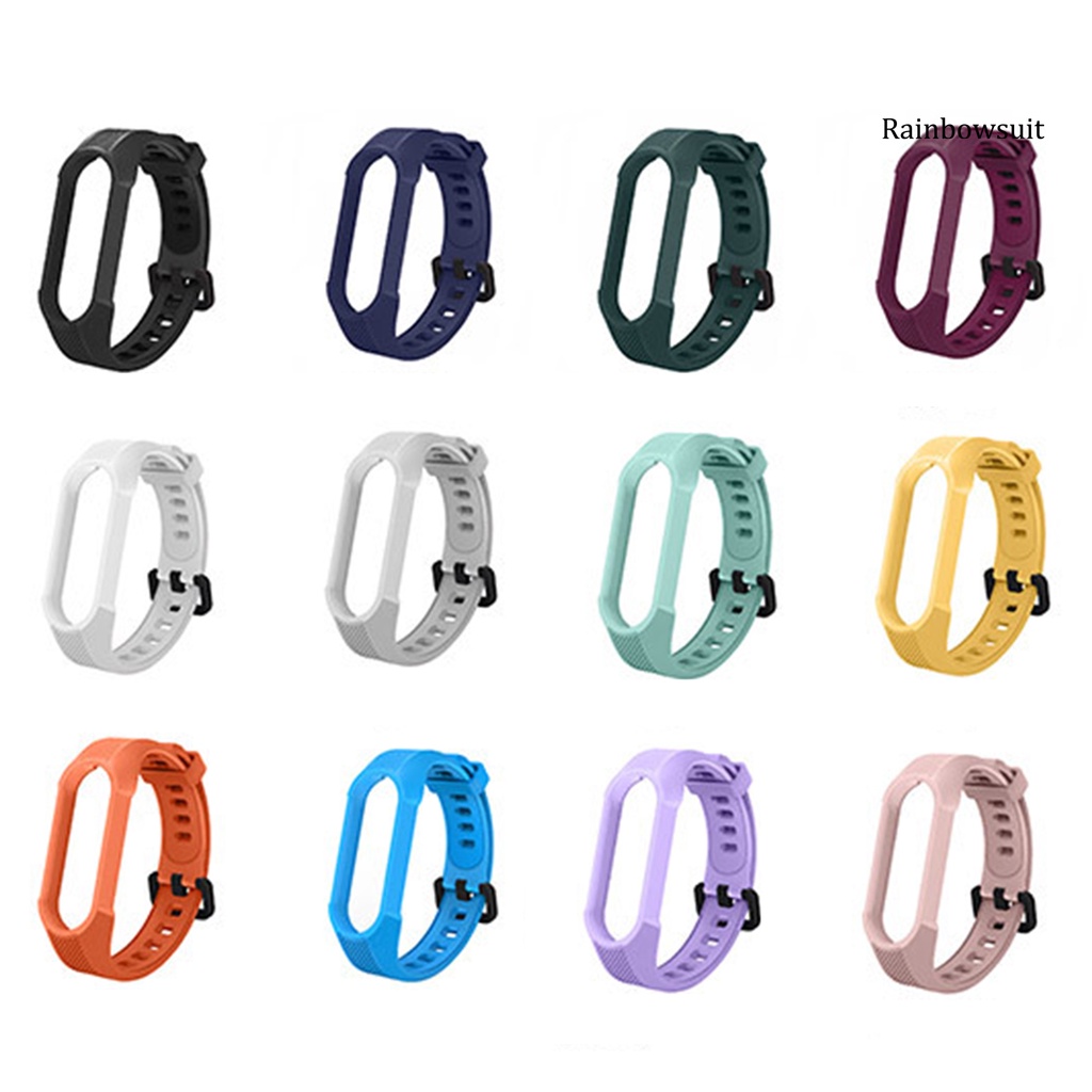 Dây Đeo Silicone Mềm Thay Thế Cho Đồng Hồ Thông Minh Xiaomi Mi Band 5/6/NFC