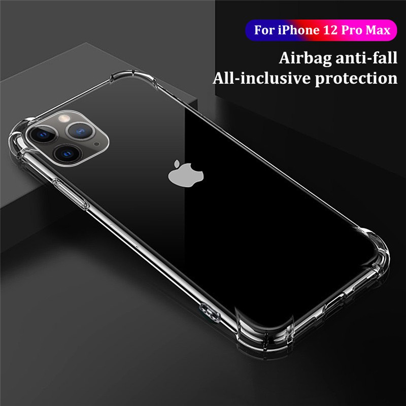 Ốp Điện Thoại TPU Silicon Túi Khí Cho IPhone 11 12 Pro Mini Max X XS Max SE 2020 XR 8 7 6 6S Plus