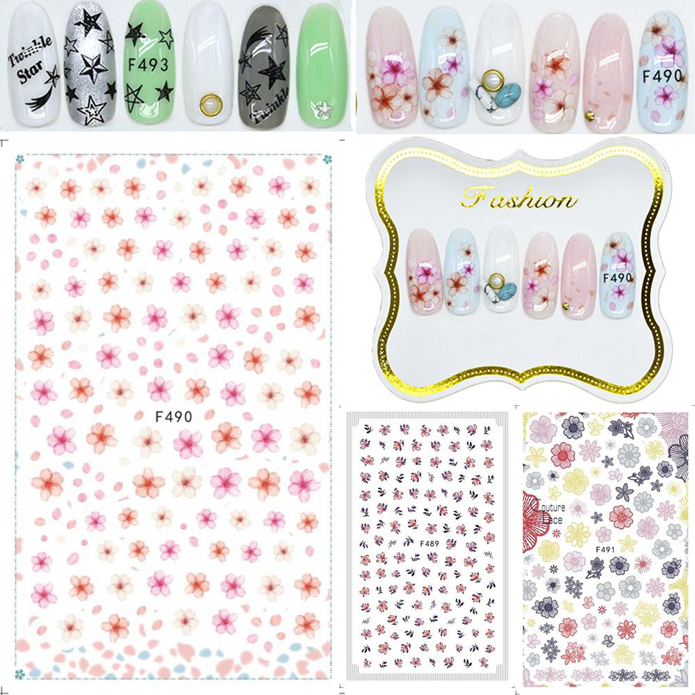 QQMALL Miếng Dán Trang Trí Móng Tay 3D Phong Cách Trung Hoa Độc Đáo