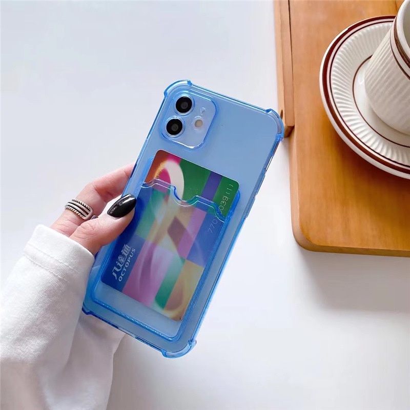 Ốp Điện Thoại Có Ngăn Đựng Thẻ Cho Samsung S21FE S22 S22 Ultra S10 5G Plus A52 A72 A12 A13 A23 A33 A53 A73 A22 5G A21S A50 A50S A30 A51