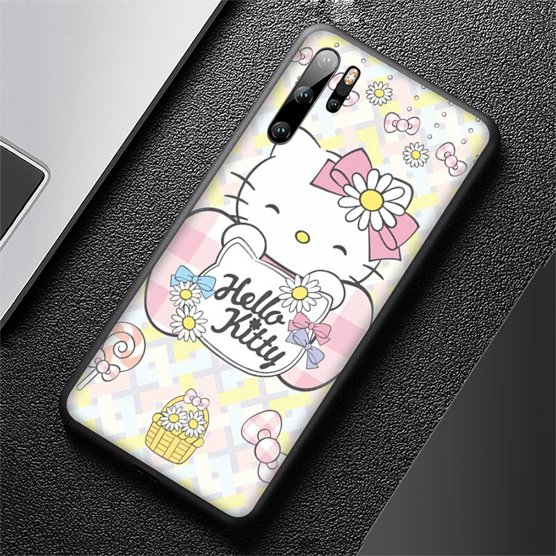 Ốp điện thoại TPU silicone mềm in hình Hello Kitty dễ thương T62 cho Huawei Y6P Y9 Prime 2019 Mate 10 20 30 Lite Pro