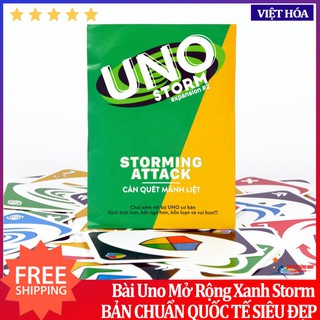 U n o battle storm - bài u n o đại chiến mở rộng #2 bản việt hóa chuẩn đẹp 8.5cm x 5.5cm