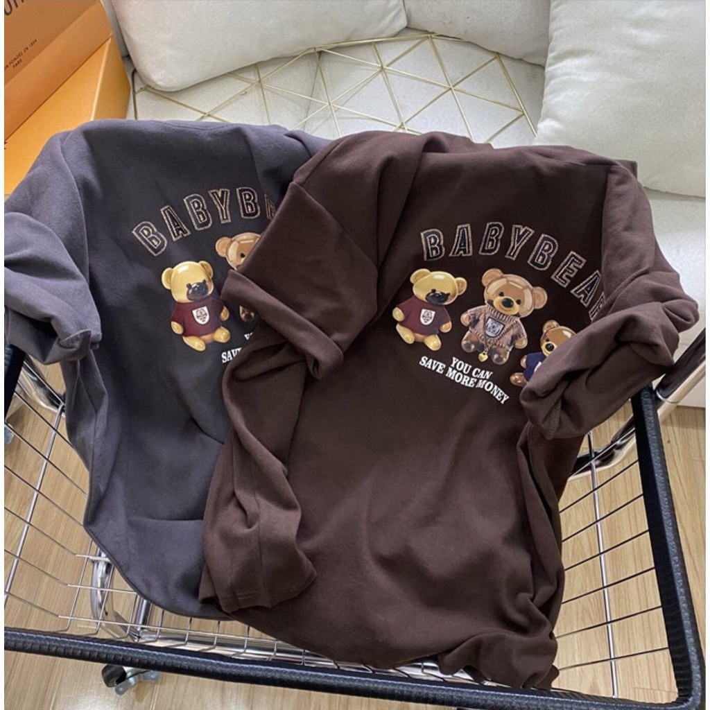 Áo thun tay lỡ Cheapy phông unisex nam nữ freesize cotton khô 3158 form rộng local brand Baby Bear C736