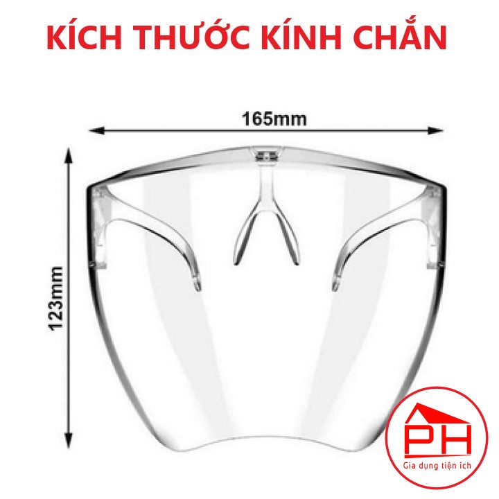 Kính chống giọt bắn Face Shield (Nam - Nữ) giúp phòng chống dịch là mặt nạ bảo hộ hiệu quả an toàn - Gia dụng Phước Hòa