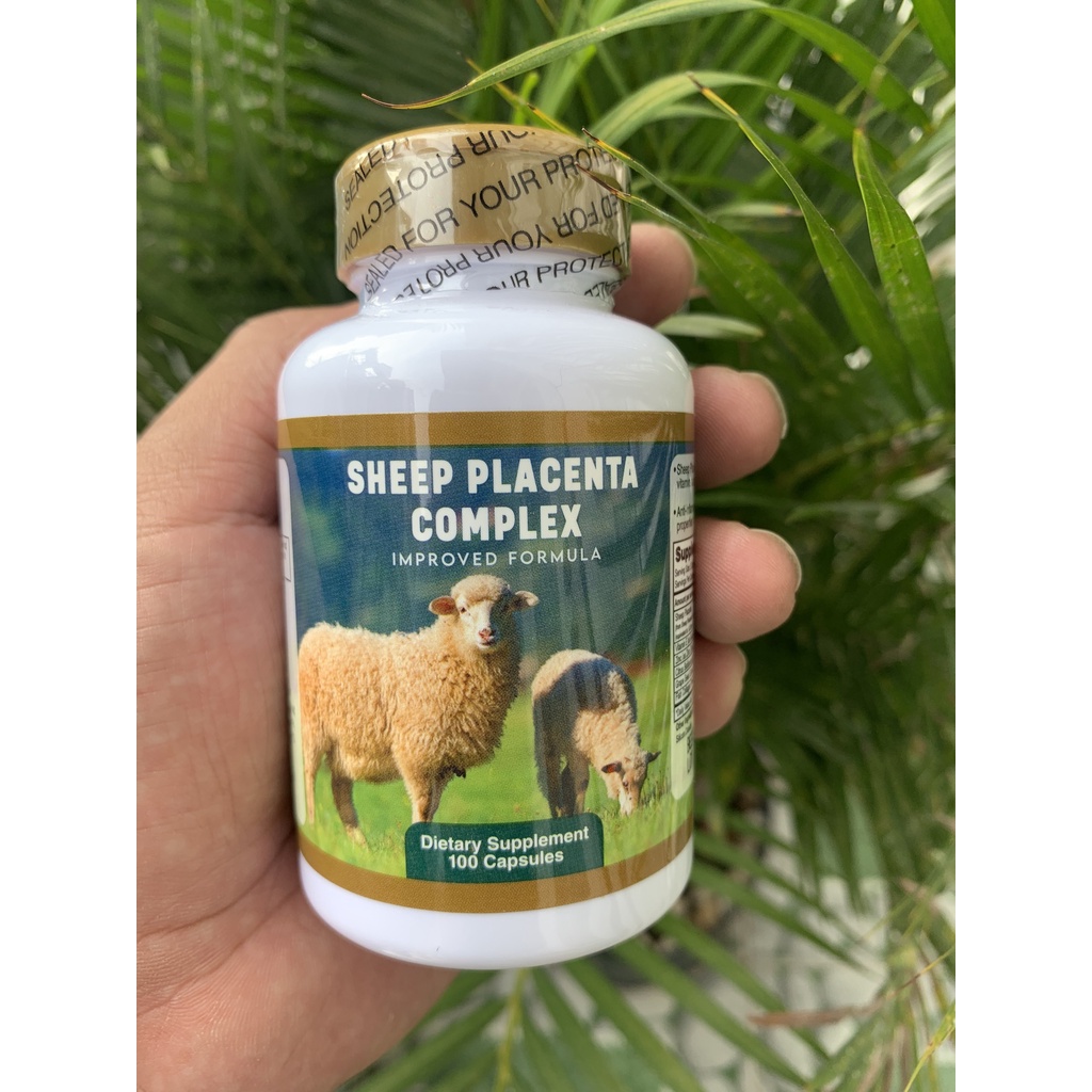 Viên Trắng Da Xóa Nám Nhau Thai Cừu Nuhealth của Mỹ Sheep Placenta Concentrate  100 VIÊN