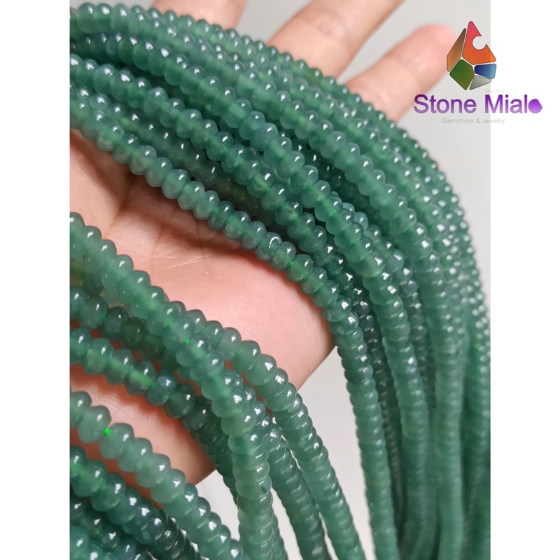 Chuỗi đeo tay JadeA lam ngoc hoa bay trong đẹp siêu Vip