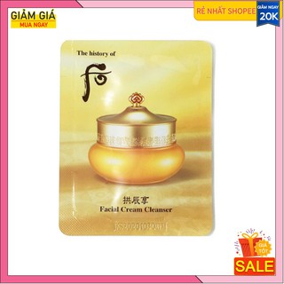 Sample Kem tẩy trang Whoo Facial Cream Cleanser
