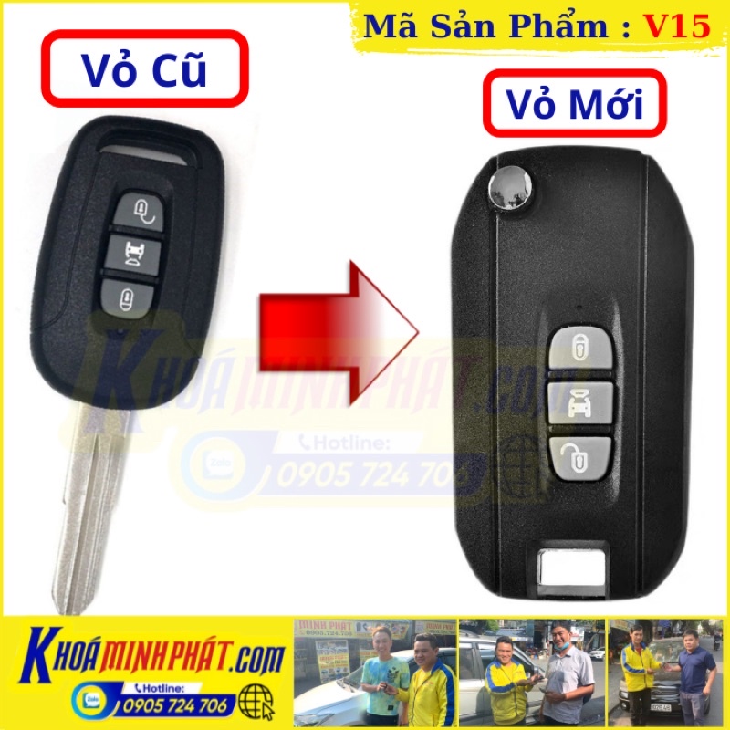 Vỏ Độ gập Chìa khóa Chevrolet Captiva