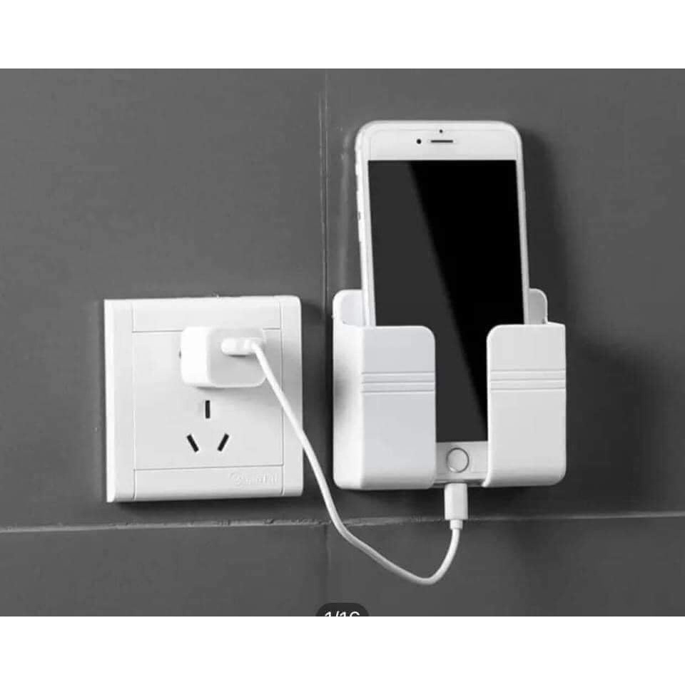 Kệ để điện thoại,điều khiển remote TV, Điều hòa dán tường bàn làm việc siêu dính mẫu mới