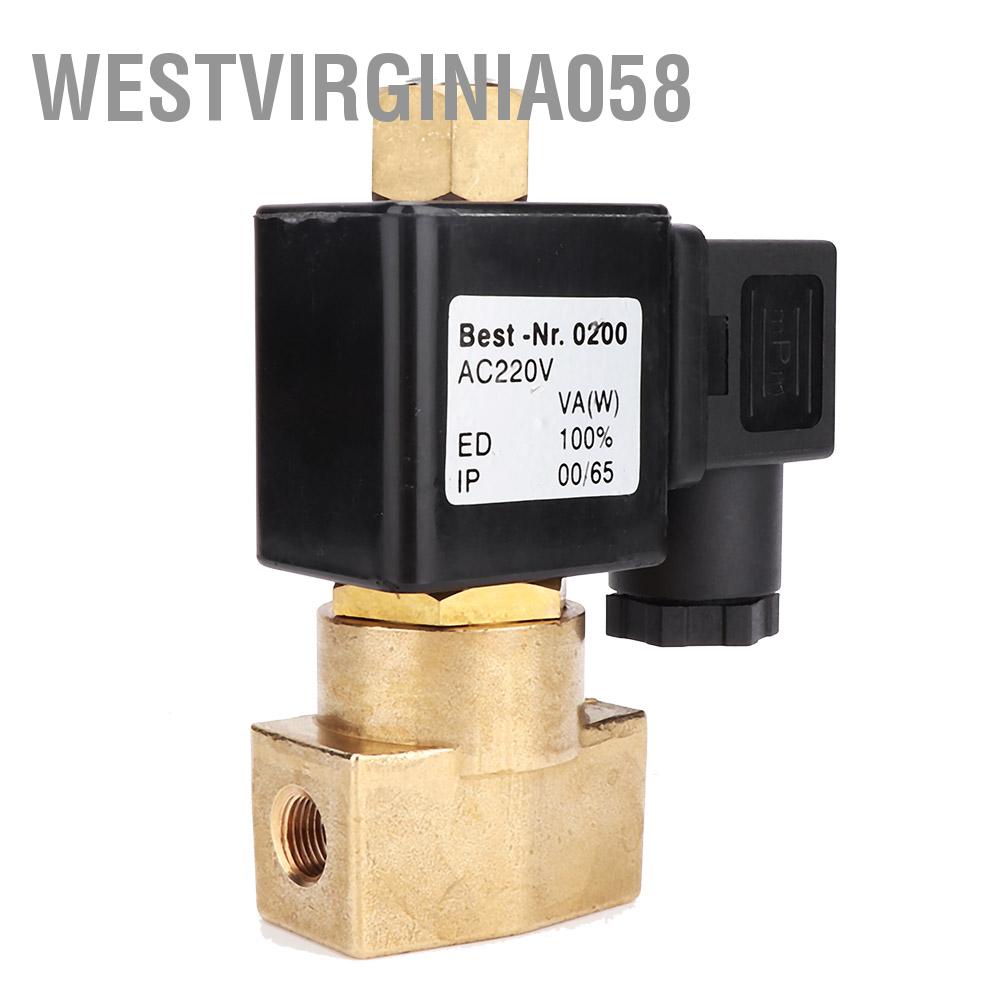 Có thể bán buôn Đồng thau cao cấp Thường mở Van điện từ G1 / 8 '' Chủ đề Westvirginia058 Hàng giao ngay