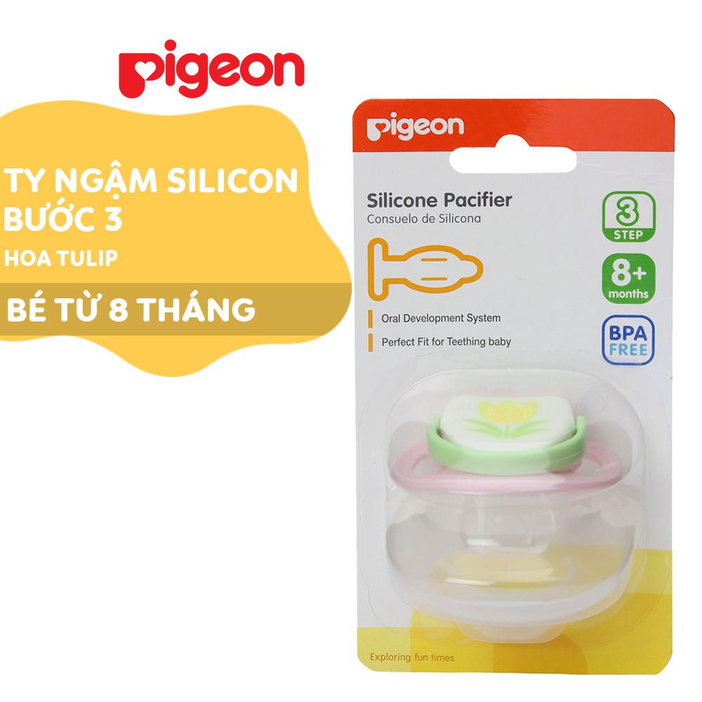 Ty ngậm silicone Pigeon bước 3 ( 8 tháng +)