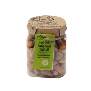 Hạt điều rang muối tách vỏ lụa 100gr Nam Xanh