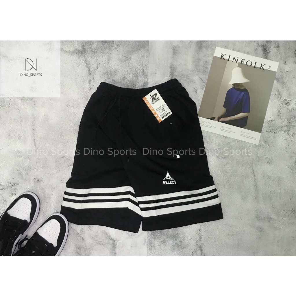 Quấn short thể thao DINO SPORTS quần đùi nam kẻ sọc trẻ trung và năng động, co giãn hoạt động thoải mái