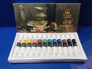 Acrylic bộ 12 màu memory/chinjoo