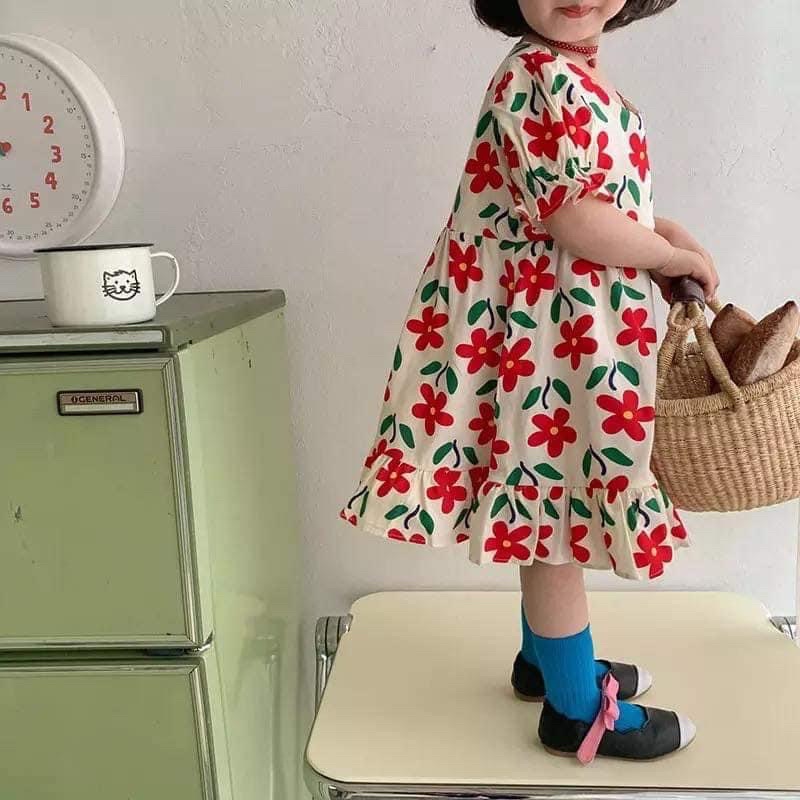 vải thô cotton hoa đơn săc siêu đẹp may váy,áo xuân hè