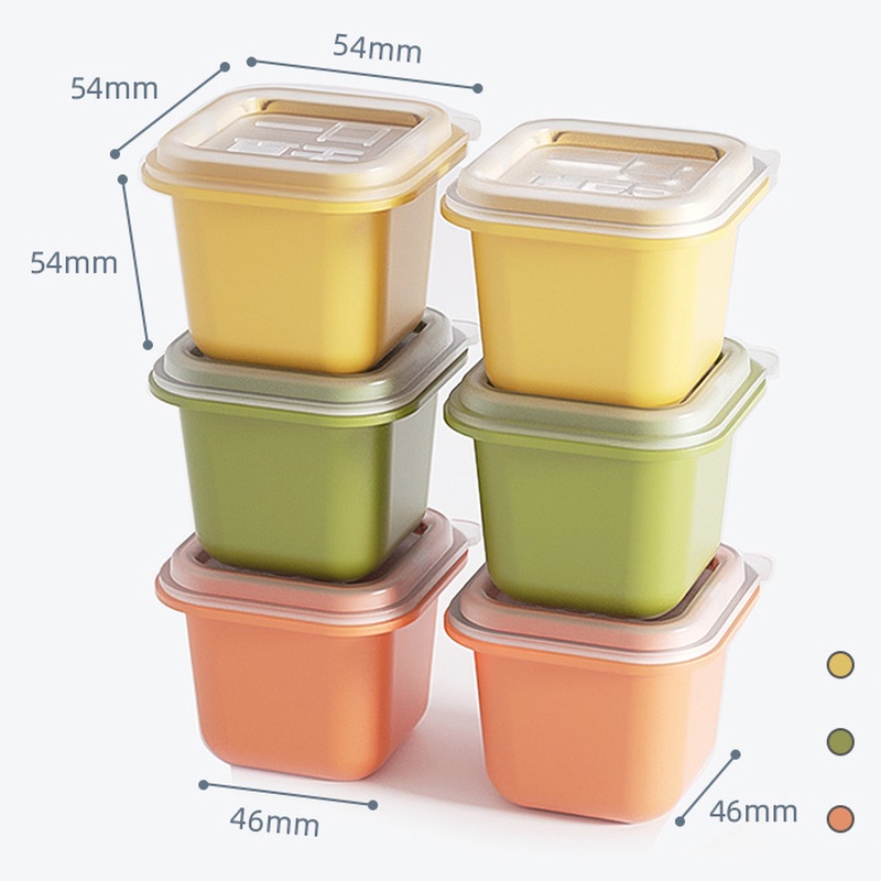 Set 6 Khuôn Làm Đá Viên Có Nắp Đậy DIY Sáng Tạo