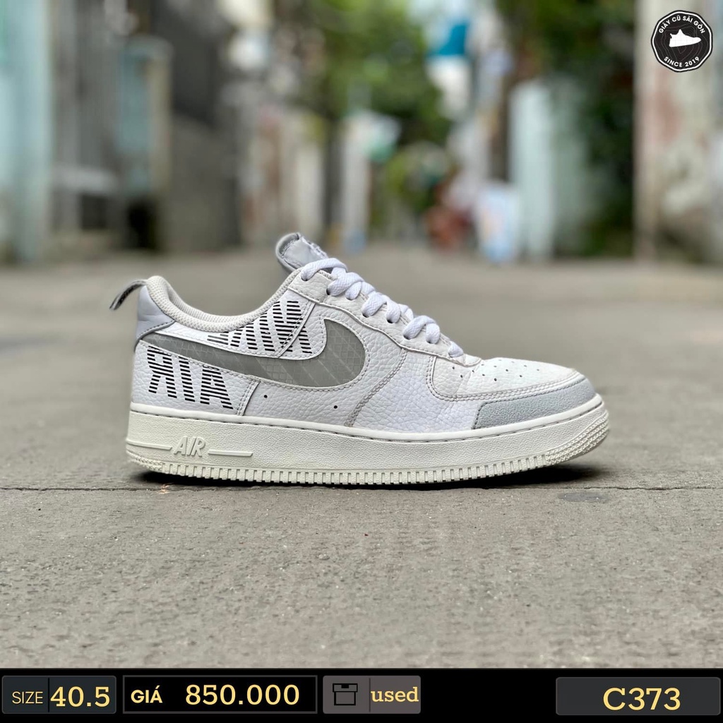 Giày 2hand Nike Air Force 1 Low Under Construction White BQ4421 100 - Giày Cũ Sài Gòn 373