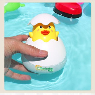 Đồ Chơi Nhà Tắm Cho Bé - Trứng Cánh Cụt, Vịt Tự Nở Trong Nước