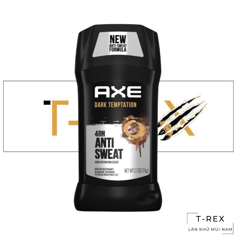 [FREESHIP] Lăn Sáp Khử Mùi Nam Axe DARK TEMPTATION 76gr (Sáp Trắng)