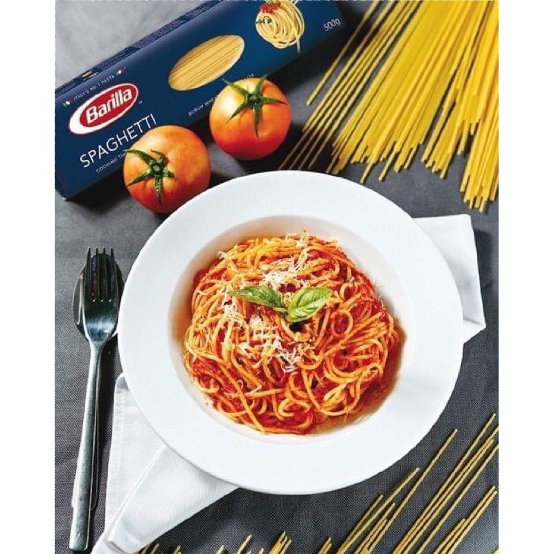 Mì Ý Spaghetti Barilla Hộp 1Kg-Mì Ý Sợi Số 3-5-13 Các cỡ (Vừa-Trung-Đại) Barilla Sợi Dẹt Đóng Hộp Cao Cấp Nhập Khẩu Ý