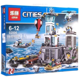 Lắp ráp lego lepin 02006 - nhà tù trên đảo và cuộc tẩu thoát