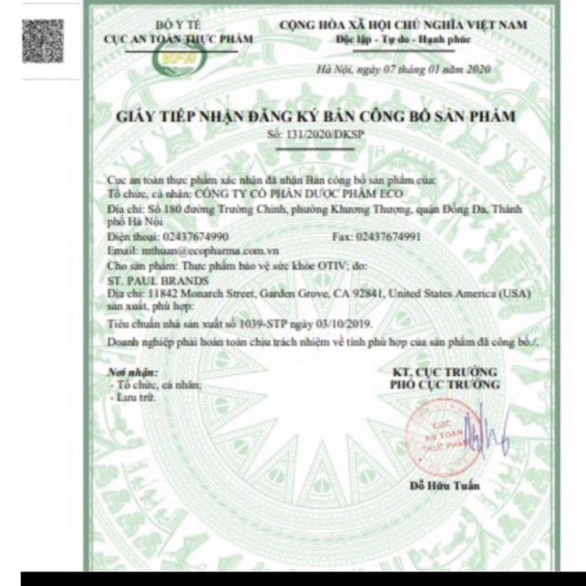 OTiV - Hỗ trợ bổ sung dưỡng chất cho não, cải thiện suy giảm trí nhớ, chống lão hóa (Hộp 30 viên)