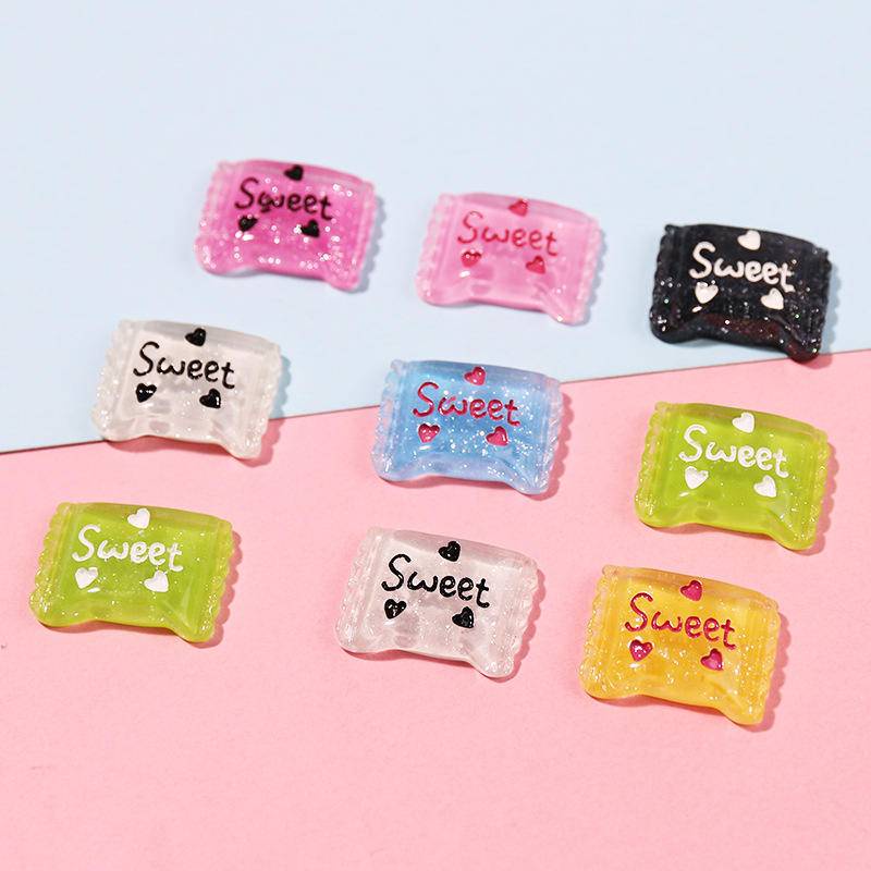 Phụ Kiện Mặt Charm Hình Con Cá Ngựa Hoạt Hình Đính Kim Tuyến Trang Trí Giày DIY