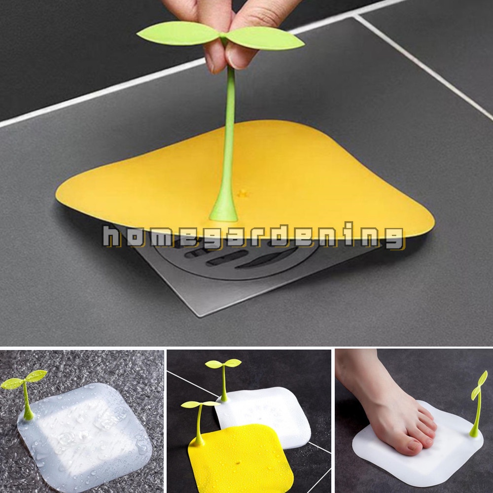 Thảm Silicon Lót Cống Thoát Nước Nhà Tắm Chống Mùi Hôi Chống Côn Trùng Hình Hạt Đậu Nhỏ Ốp