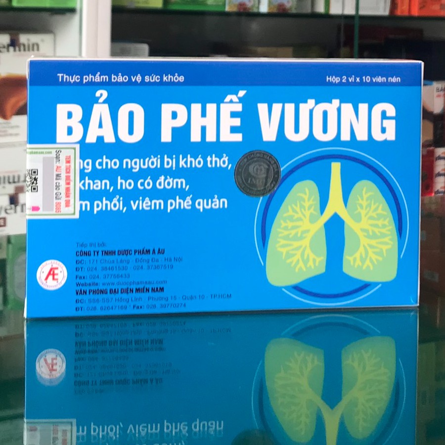 Bảo Phế Vương – Viên uống hỗ trợ giảm triệu chứng viêm phế quản (Hộp 20 viên)