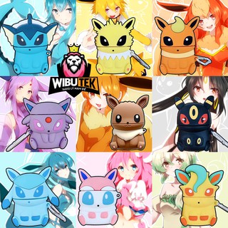 Ốp tai nghe không đây airpods Pokemon pikachu eevee chống trầy silicon dẻo