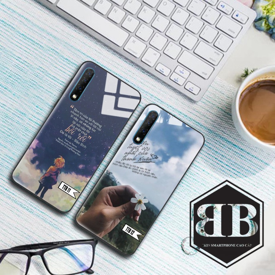 Ốp lưng kính cường lực Vsmart Live hình in theo yêu cầu
