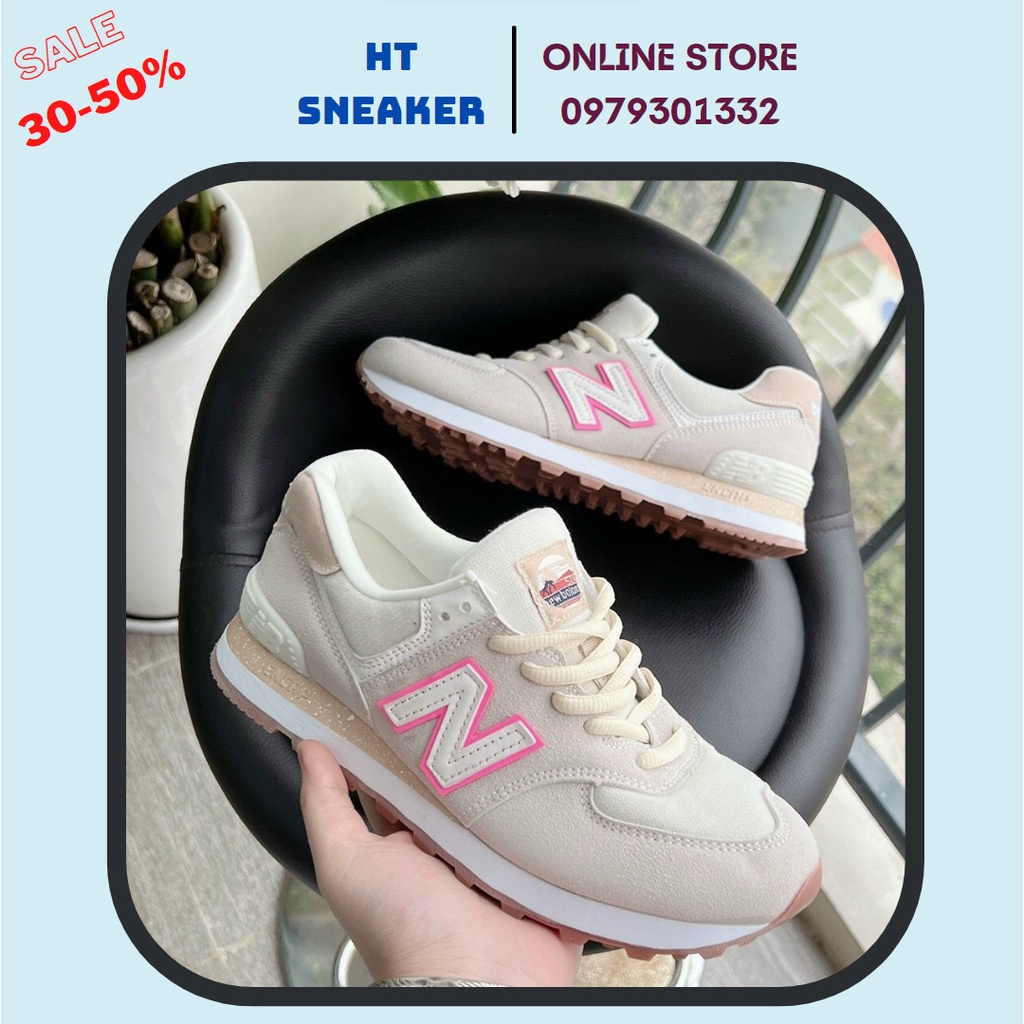 Giày Sneaker NB Newbalance Femme Hồng Nữ -Ảnh Thật