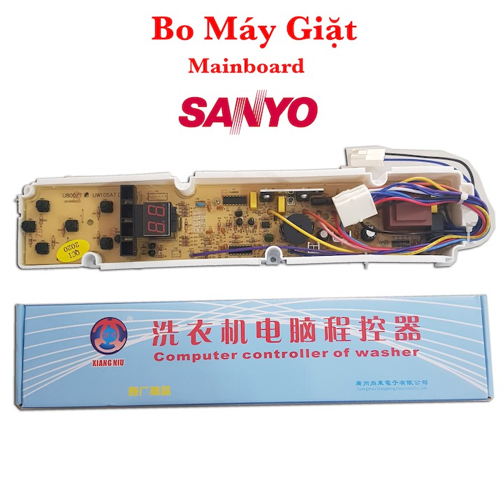 Vỉ máy giặt Sanyo và Aqua -  Bo máy giặt Sanyo và Aqua 6 phím đa năng hàng chính hãng [Mẫu 1]