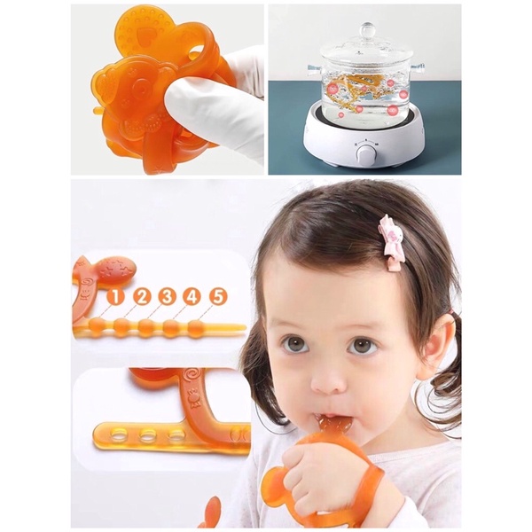 Vòng gặm nướu silicon cho bé