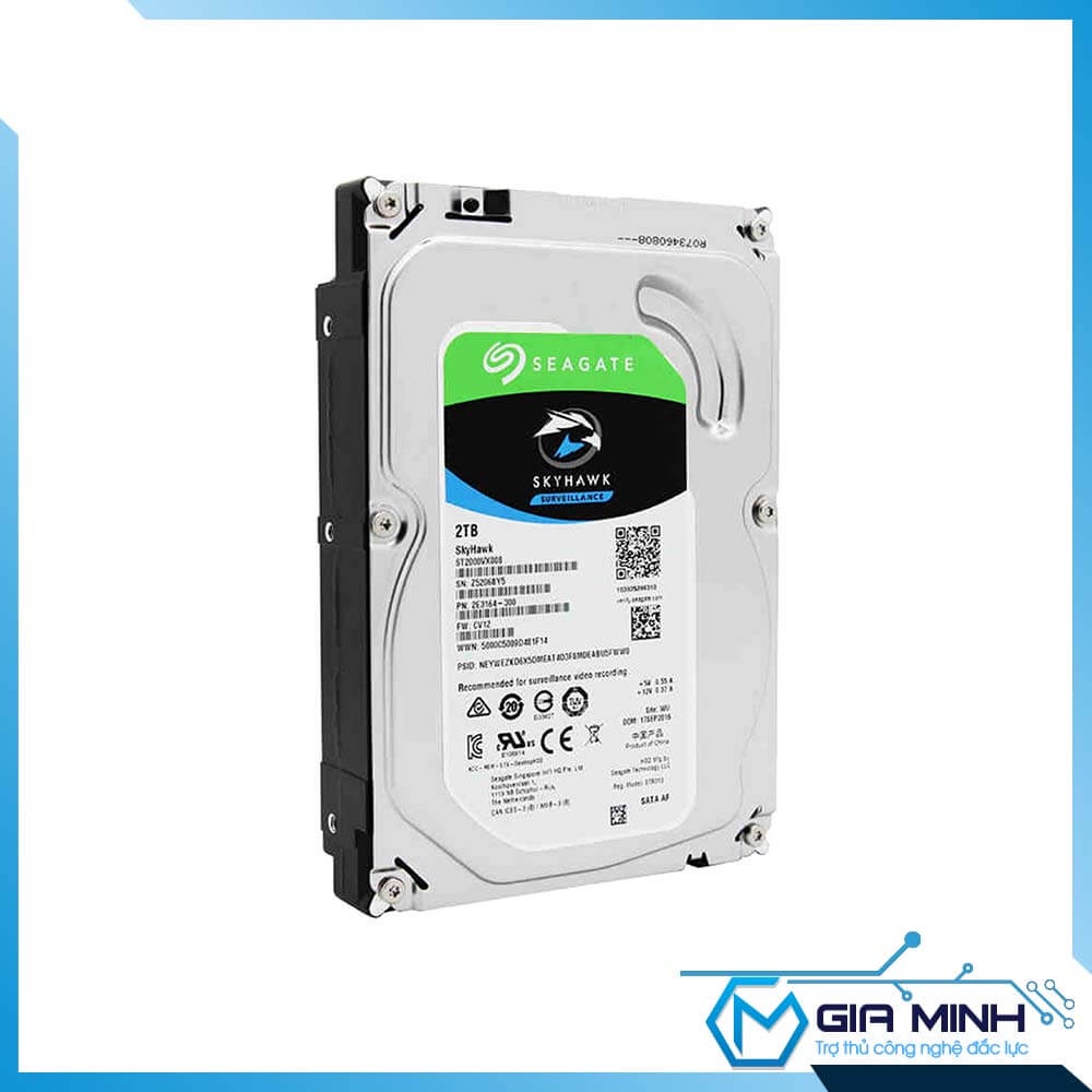 Ổ Cứng HDD Seagate Skyhawk 2TB 64MB Cache – 3.5″ Sata 3