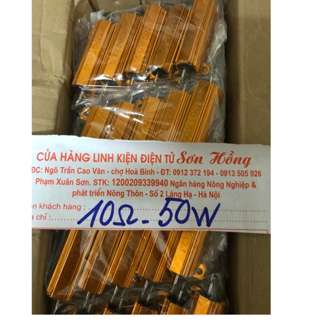 [Mã ELHADEV giảm 4% đơn 300K] 100 con Trở Nhôm 10 ôm 50W