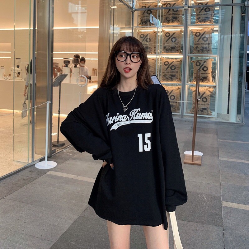 ÁO NỈ SWEATER FORM RỘNG HAI MÀU KIỂU DÁNG ÁO HOODIE NỮ IN CHỮ GIÁ RẺ